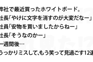 うっかりミスして もう笑って見過ごす12選 これ見た